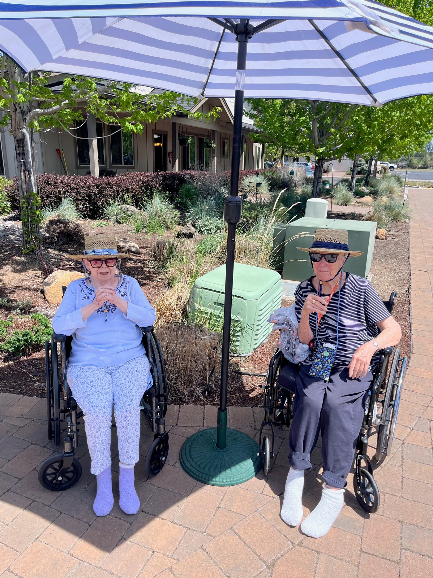 Front porch in summer at Carey's Care Homes